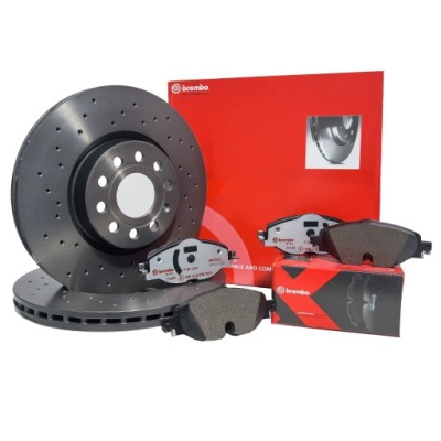 Brembo xtra гальмівні диски гальмівні колодки перед vw new beetle 280mm фото №1