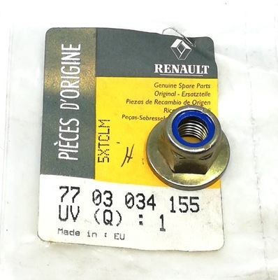 Гайка амортизатора перед m10x1.25 renault safrane 7703034155 oe! фото №1