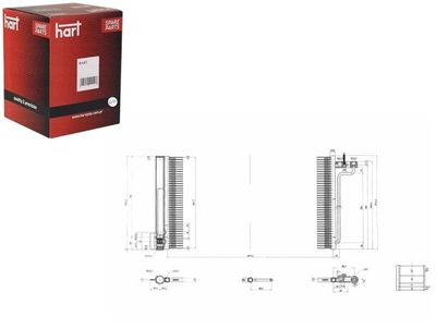 CONDENSADOR CONDENSADOR DE ACONDICIONADOR C-MAX 1.6 TI 10- HART  