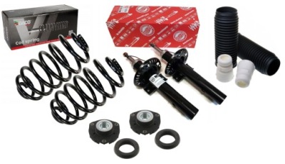 Амортизаторы + пружины + крепления skoda fabia 1 2 фото №1