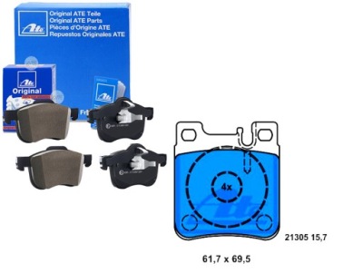 Комплект тормозных колодок тормозных ate 05143633aa 5143633 фото №1