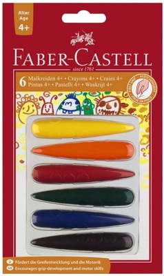 Kredki świecowe Faber-Castell 6 kolorów
