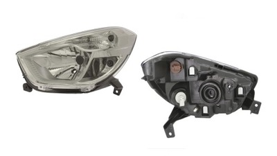 Лампа фара передний левый tyc dacia dokker lodgy 12- фото №1