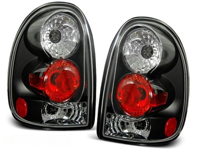 FAROS PARTE TRASERA CHRYSLER VOYAGER 96-01 DODGE BLACK  