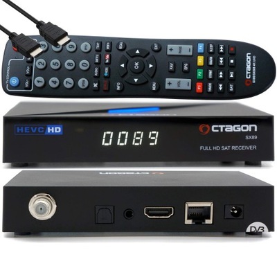 TUNER DVB-T, DVB-T2 OCTAGON SX89 H.265HEVC