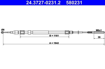 ATE 24.3727-0231.2 CIEGNO, STABDYS STOVĖJIMO 