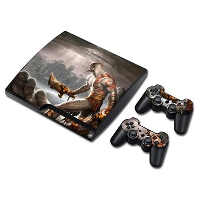 Naklejka z grą God of War na konsolę PS3