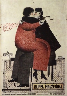 Plakat teatralny Supeł małżeński - Ryszard Kaja