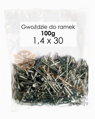 GWOŹDZIE do RAMEK pszczelarskich 1,4x30 - 100g