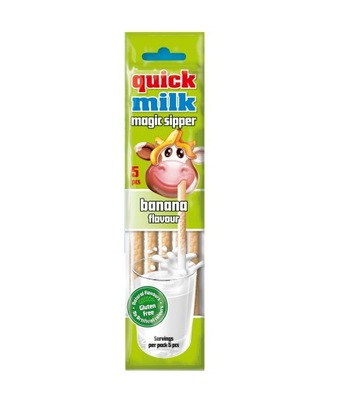 Quick Milk Słomki smakowe do mleka o sm.bananowym