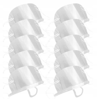 INNOCARE ZESTAW PRZYŁBIC MASEK OCHRONNYCH 10 SZT