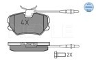 ZAPATAS DE FRENADO PEUGEOT P. 405 87-96 CON SENSOR  