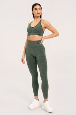 Legginsy seamless push up green XS