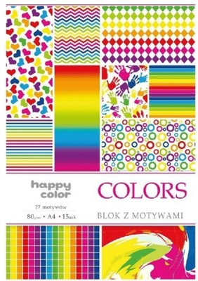 Blok A4/10 z motywami Colors Happy Color