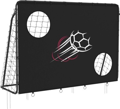 Bramka piłkarska 215x150cm z matą celnościową przenośna dla dzieci SONGMICS