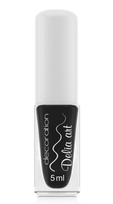 Delia decoration lakier do zdobień z cienkim pędzelkiem czarny 5ml