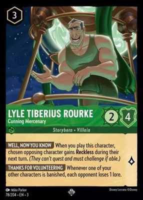 Lyle Tiberius Rourke - Cunning Mercenary 3INK #078