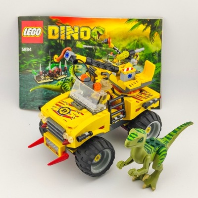 Używane LEGO Dino - Pościg za raptorem - 5884 ( Niekompletny )