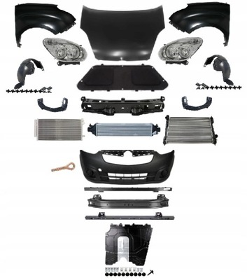 Opel combo d x12 2011-2018 kompletny перед капот фото №1