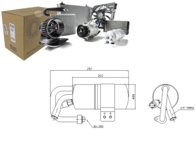 Осушитель кондиционера ford nissens фото №1