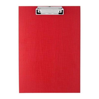 DESKA D.RECT A4 PVC Z KLIPEM CZERWONA CLIPBOARD