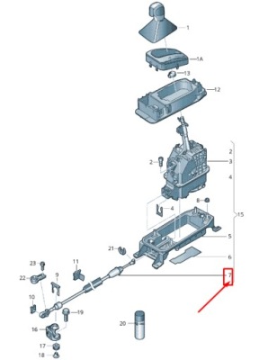 Vw golf sportsvan am shift механизм кабель 5q0713266ak фото №1