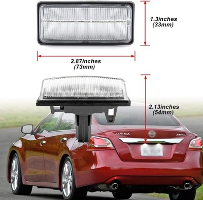 DIODO LUMINOSO LED LUCES TABLAS REJESTRACYJNEJ INFINITI FX35 FX37 FX50 QX70 2009~2018  