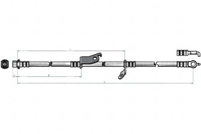 NK CABLE DE FRENADO ELAST. TOYOTA PARTE DELANTERA AVENSIS 1  