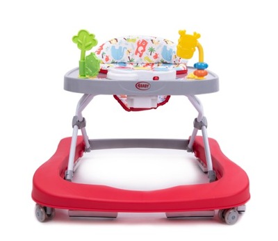 4 BABY Chodzik WALK'N PUSH RED