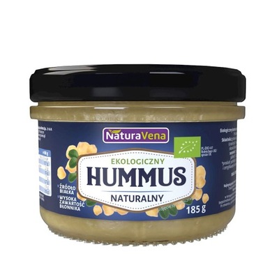 Hummus naturalny BIO 185 g Naturavena