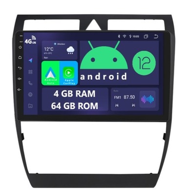 RADIO 2DIN ANDROID AUDI A6 S6 RS6 ALLROAD C5 4/64 GAS-GASOLINA CARPLAY DSP LTE  