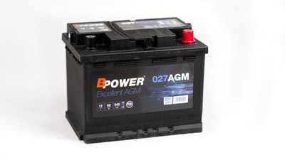 АККУМУЛЯТОР BPOWER 027AGM 60AH 640A