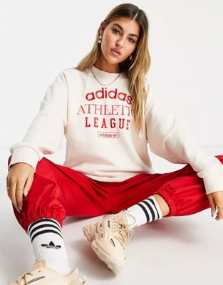 ADIDAS BLUZA DAMSKA BEŻOWA KLASYCZNA LOGO 34 1RNK