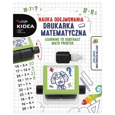 DRUKARKA MATEMATYCZNA NAUKA LICZENIA odejmowanie