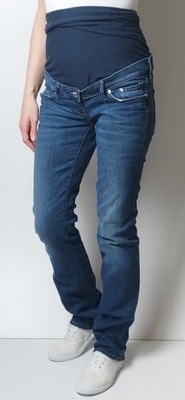 H&M MAMA_jeansy ciążowe Straight_38/M L82cm