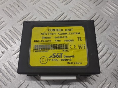 Блок управления модуль сигнализация chevrolet aveo 1.2 96650728 фото №1