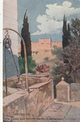 1766. Jerozolima , Przedwojenna Pocztówka
