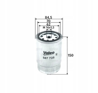 Фильтр топлива дизель do kia carnival cee'd cerato фото №1