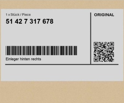 El. wkł. задний правый bmw x6 m f86 f16 фото №1