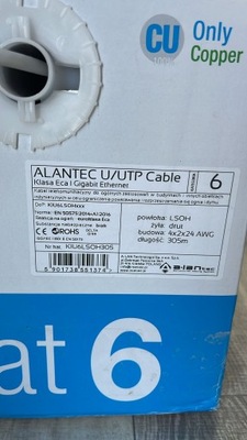 Skrętka Alantec KIU6LSOH305 LSOH 305m