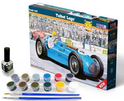 MISTERCRAFT Talbot Lago 1/24 SET ZESTAW FARBY KLEJ