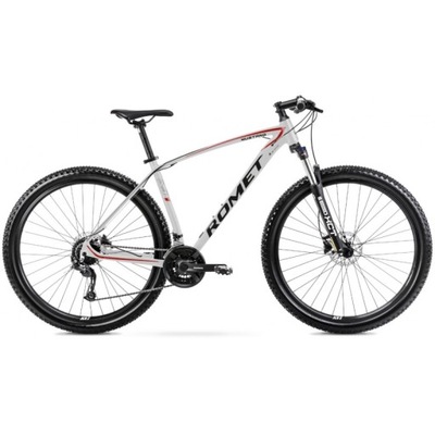 Rower górski MTB Romet MUSTANG M1 19 L - szaro-czerwony