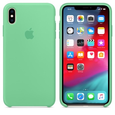 Pokrowiec Etui Case do iPhone Apple XS Max Miętowy