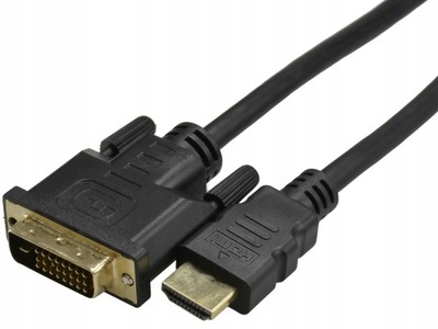 AUDA Kabel przewód DVI / HDMI 1.4 Full HD GOLD 15m