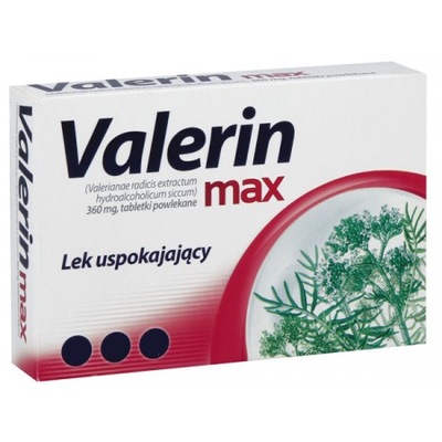 Valerin max, lek uspokajający, 10 sztuk