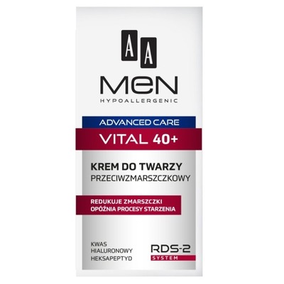 Men Advanced Care Vital 40+ krem do twarzy przeciwzmarszczkowy 50ml
