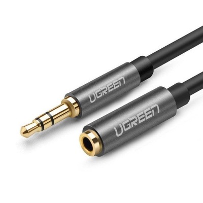 Przedłużacz audio AUX UGREEN kabel jack 3,5 mm, 1m (szary)