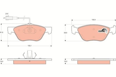 TRW GDB1445 PADS BRAKE  