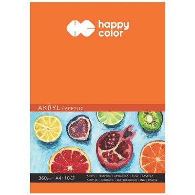 Blok do akwareli akrylu A4 10k Happy Color