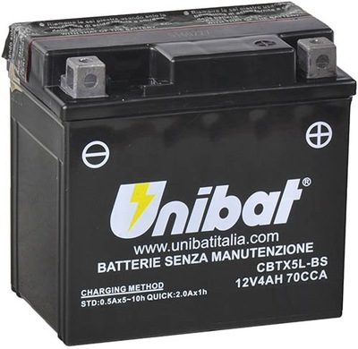 АКУМУЛЯТОР UNIBAT YTX5L-BS 12V 4AH YTZ6V